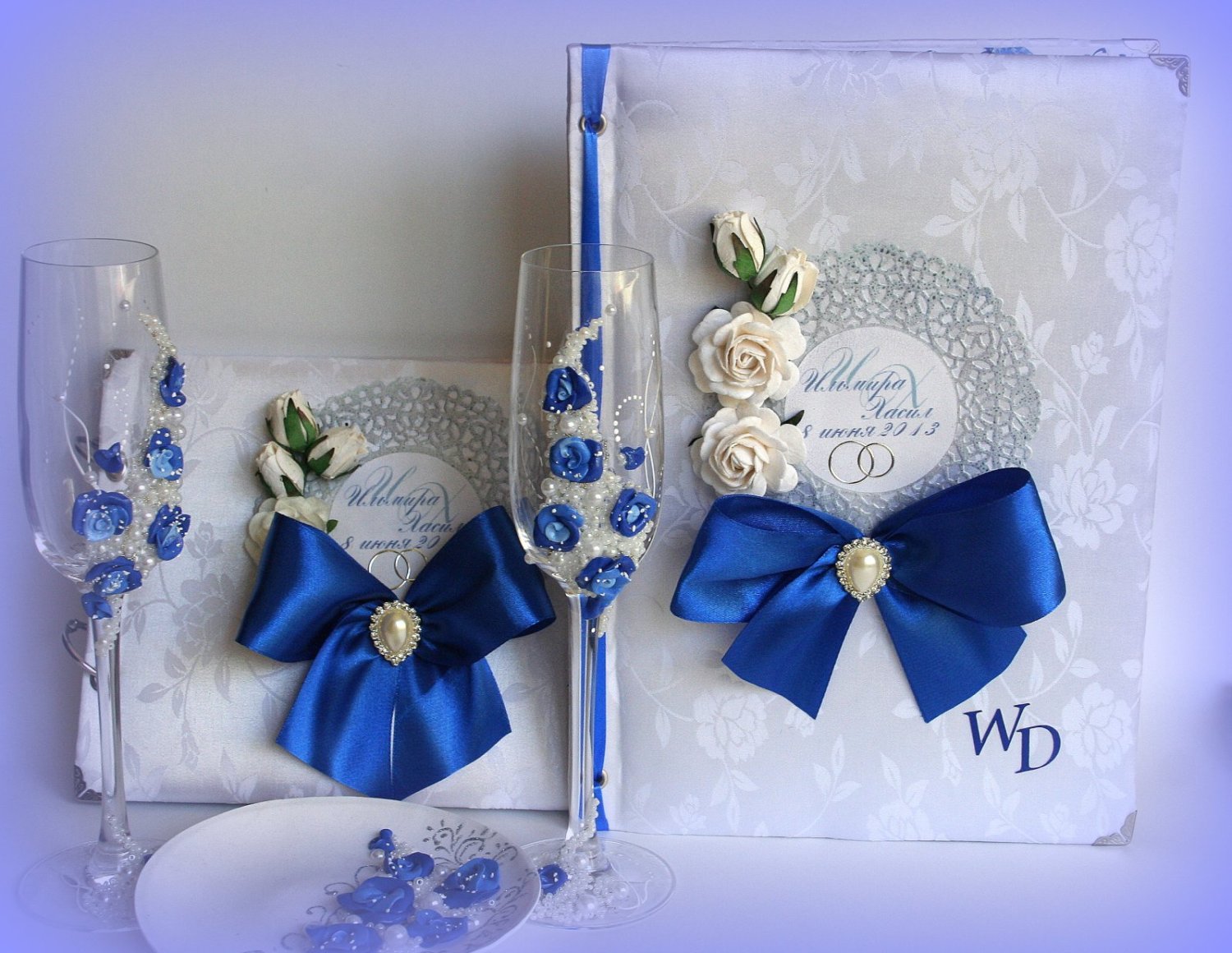 Свадебные наборы&nbsp;Свадебные аксессуары ручной работы.Лепка,роспись. : 