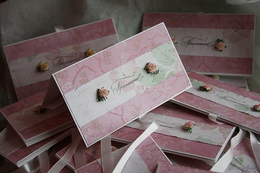 Приглашения на свадьбу ручной работы&nbsp;Марго Бойко : 