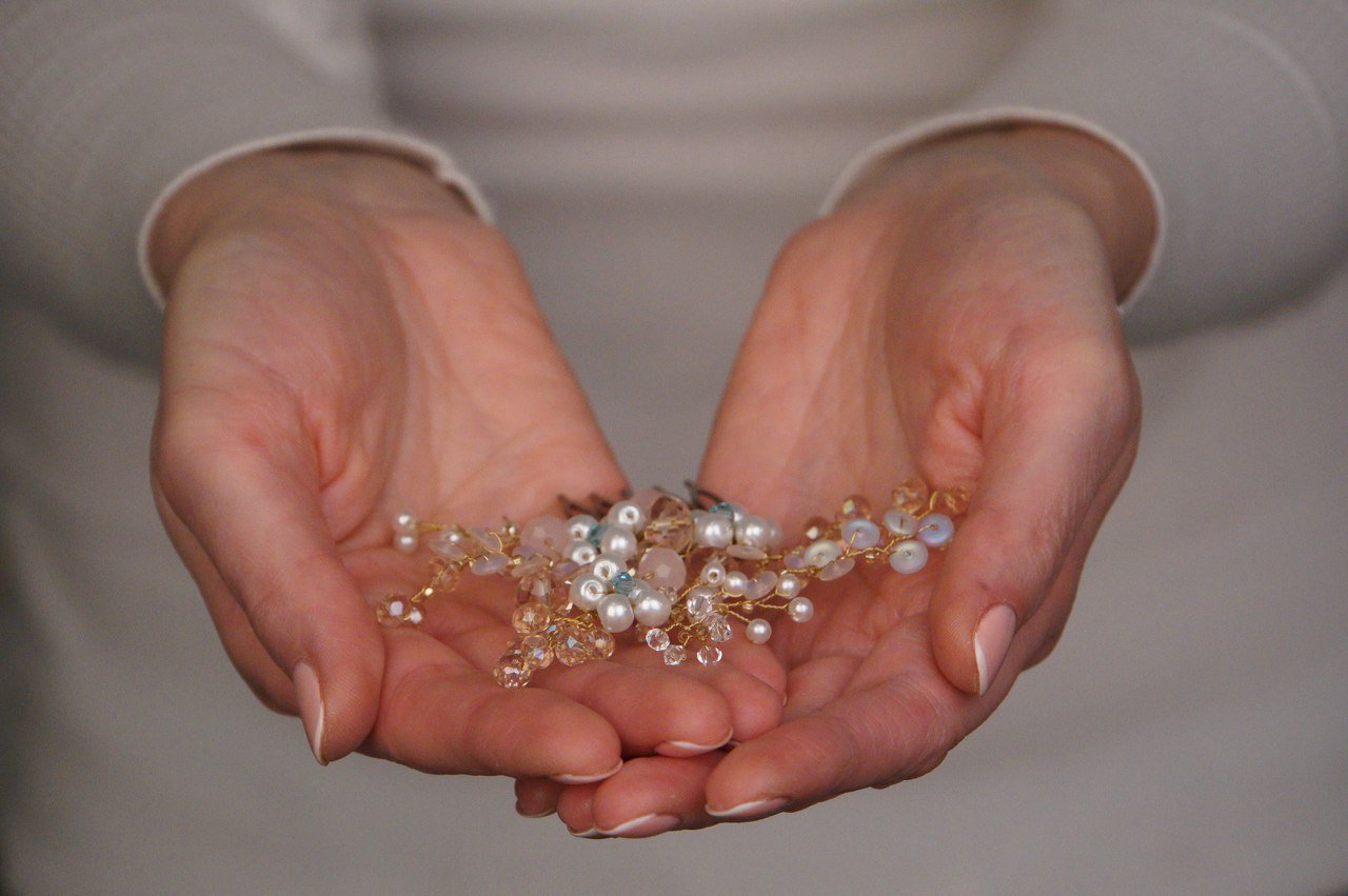 Авторские украшения для волос.&nbsp;Свадебный стилист Анна Ефимова : 