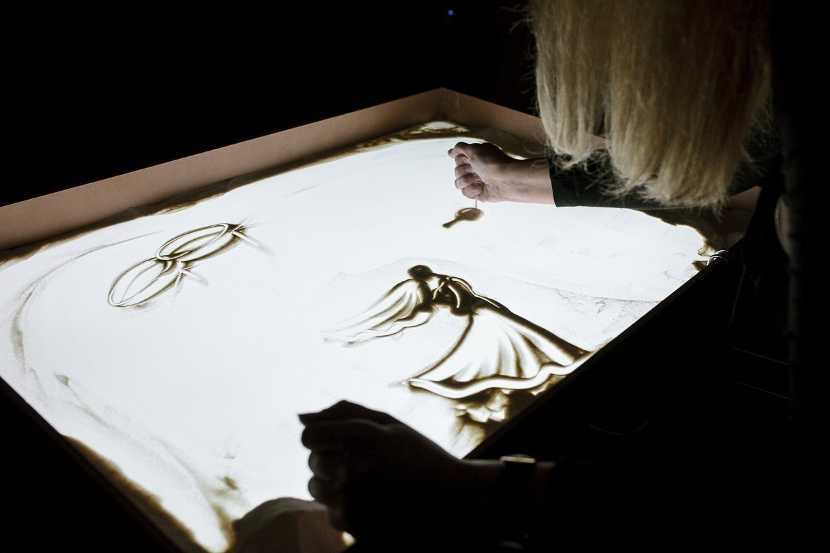 Песочное шоу на свадьбу&nbsp;Светлана Климентина : 