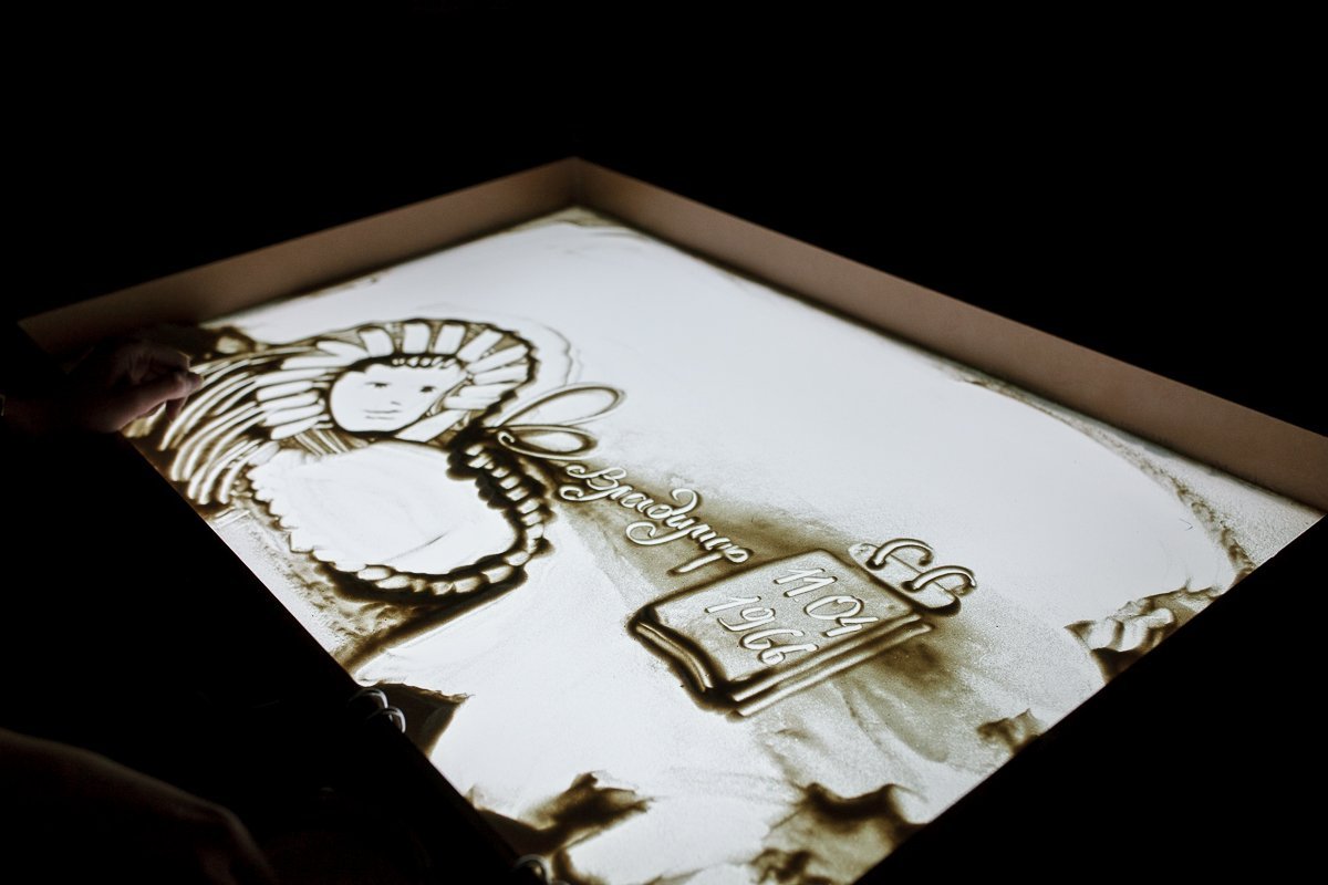 Песочное шоу на свадьбу&nbsp;Светлана Климентина : 