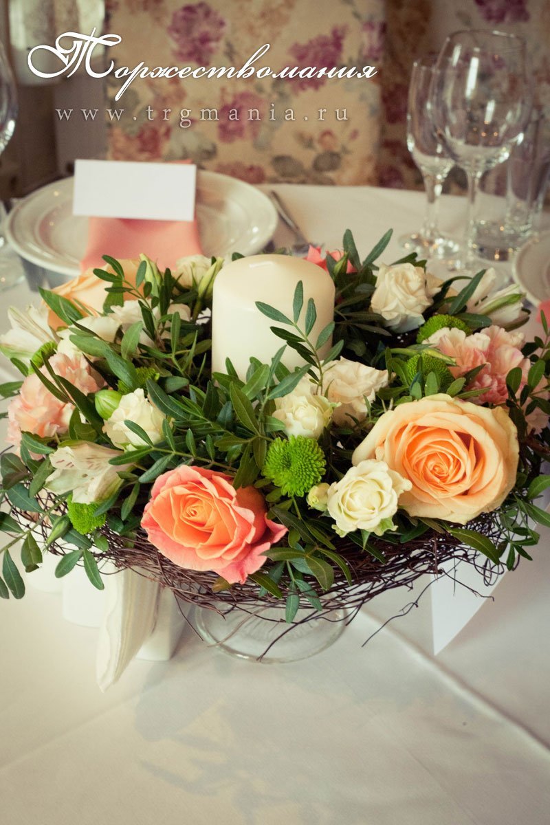 Оформление зала на свадьбу&nbsp;Студия декора "Торжествомания" : 