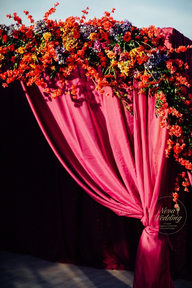 Яркая осенняя свадьба Ильи и Юли "Бордовый шик"&nbsp;Nova Wedding Студия Свадеб и Событий : 
