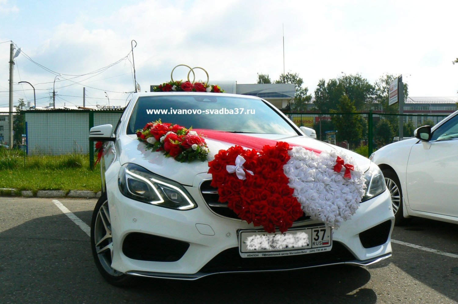 Свадебный кортеж Mercedes-Benz E-class IV AMG&nbsp;"Свадебный Поезд" - лимузины, свадебные машины, украшения для авто. : 