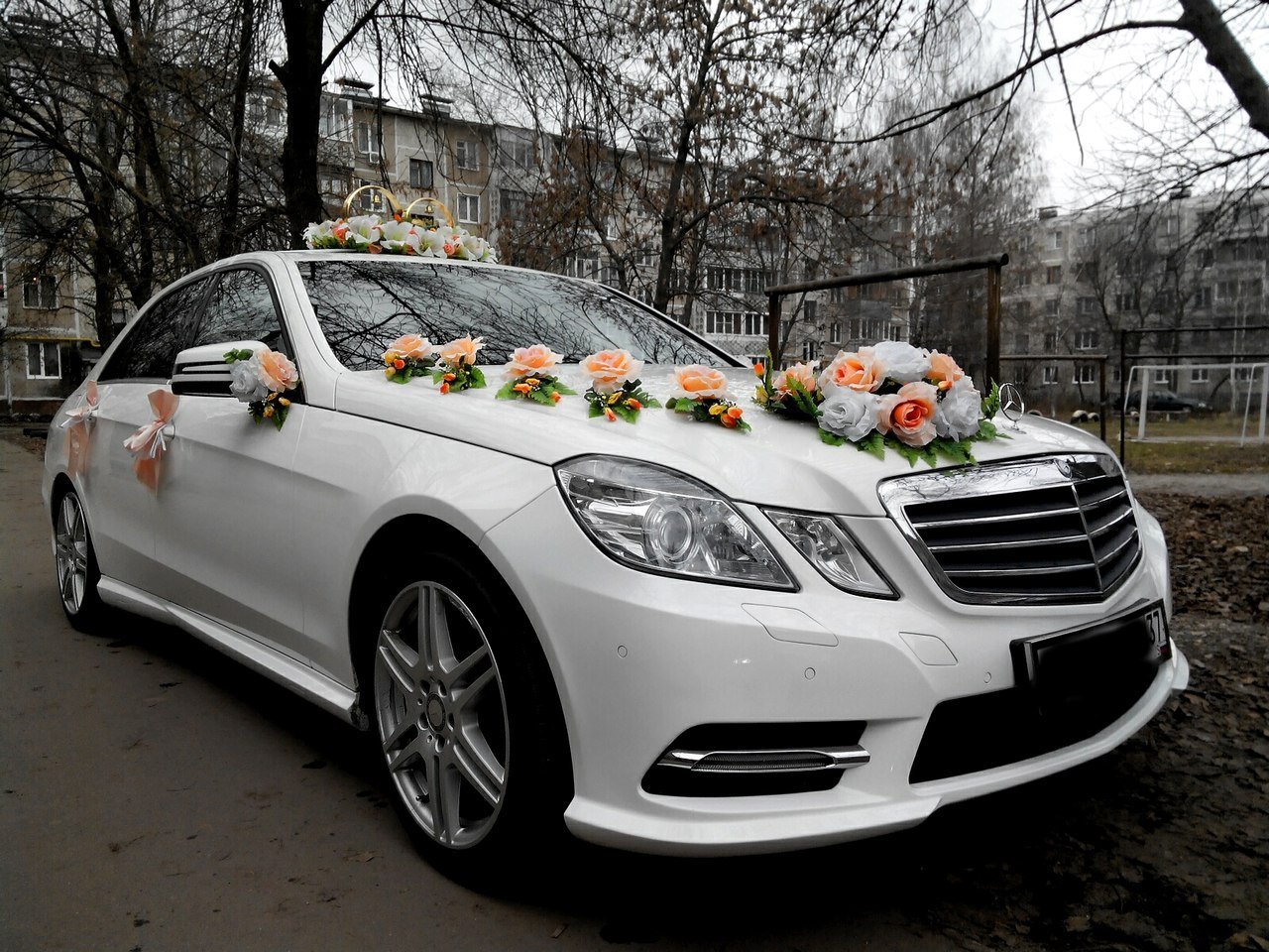 Свадебный кортеж Mercedes-Benz E-class IV AMG&nbsp;"Свадебный Поезд" - лимузины, свадебные машины, украшения для авто. : 