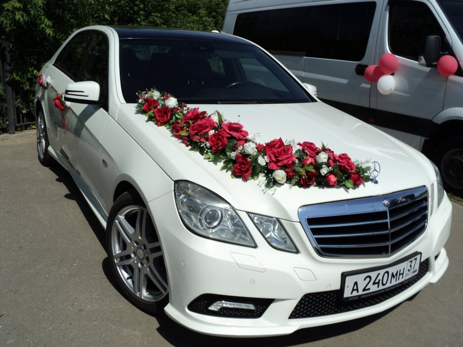 Свадебный кортеж Mercedes-Benz E-class IV AMG&nbsp;"Свадебный Поезд" - лимузины, свадебные машины, украшения для авто. : 