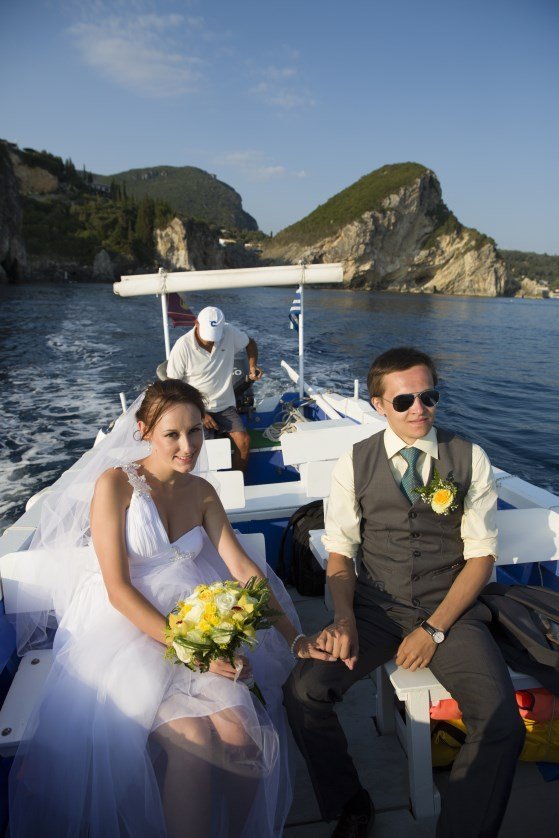 Солнечная свадьба Василия и Анны&nbsp;Corfu Wedding. Свадьба, венчание, крестины в Храме Святого Спиридона на острове Корфу : 