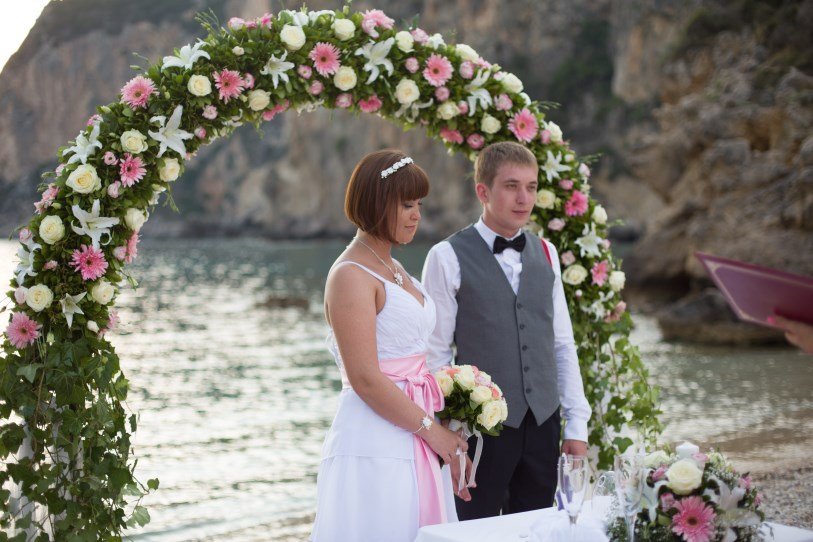 Свадебная церемония Оксаны и Павла&nbsp;Corfu Wedding. Свадьба, венчание, крестины в Храме Святого Спиридона на острове Корфу : 