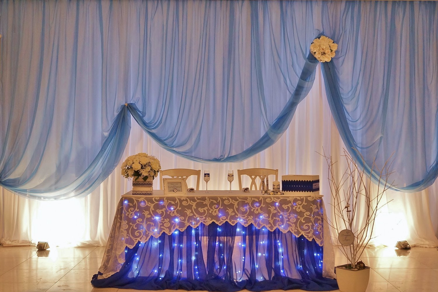 Свадебное оформление банкетного зала&nbsp;творческая мастерская "Эль Декор" : 