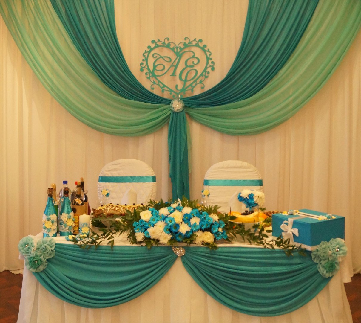 Свадебное оформление банкетного зала&nbsp;творческая мастерская "Эль Декор" : 