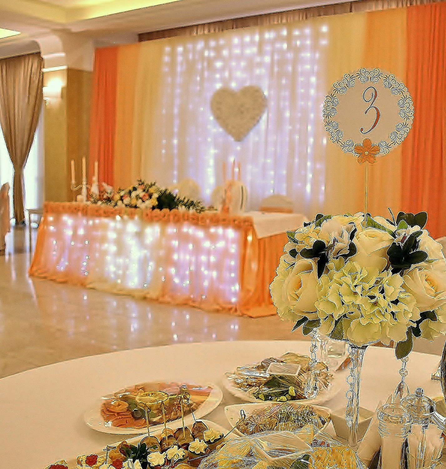 Свадебное оформление банкетного зала&nbsp;творческая мастерская "Эль Декор" : 