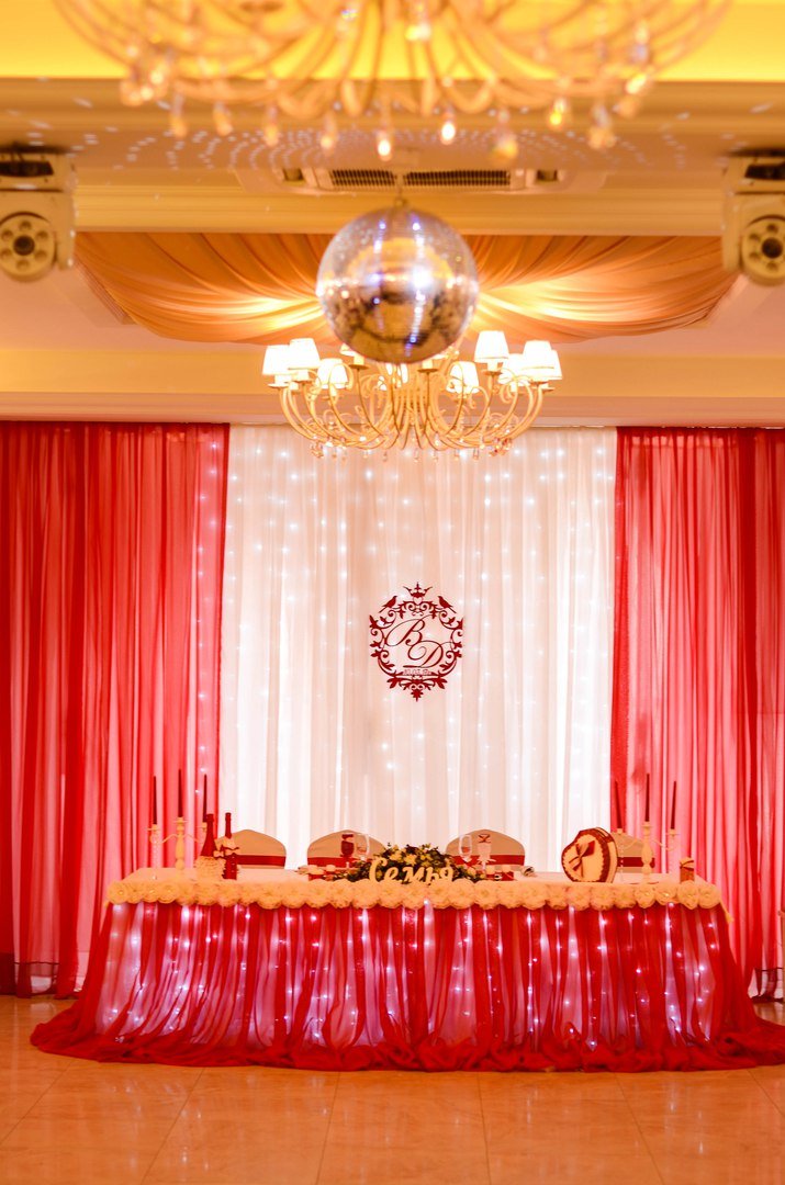 Свадебное оформление банкетного зала&nbsp;творческая мастерская "Эль Декор" : 