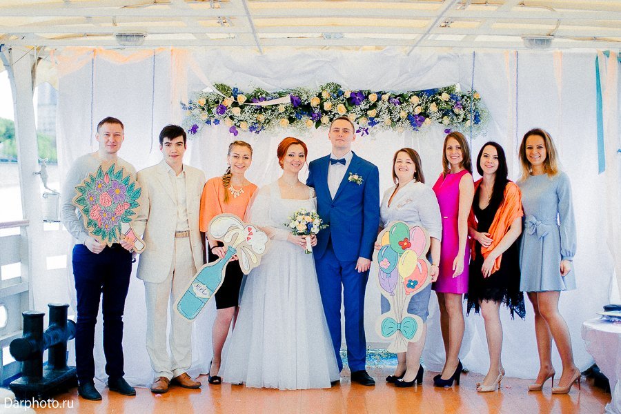 Свадьба на теплоходе Дарьи и Дмитрия&nbsp;Event-агентство "Мориссот" : 