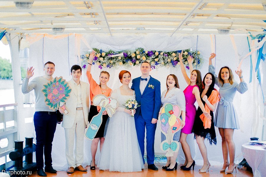 Свадьба на теплоходе Дарьи и Дмитрия&nbsp;Event-агентство "Мориссот" : 