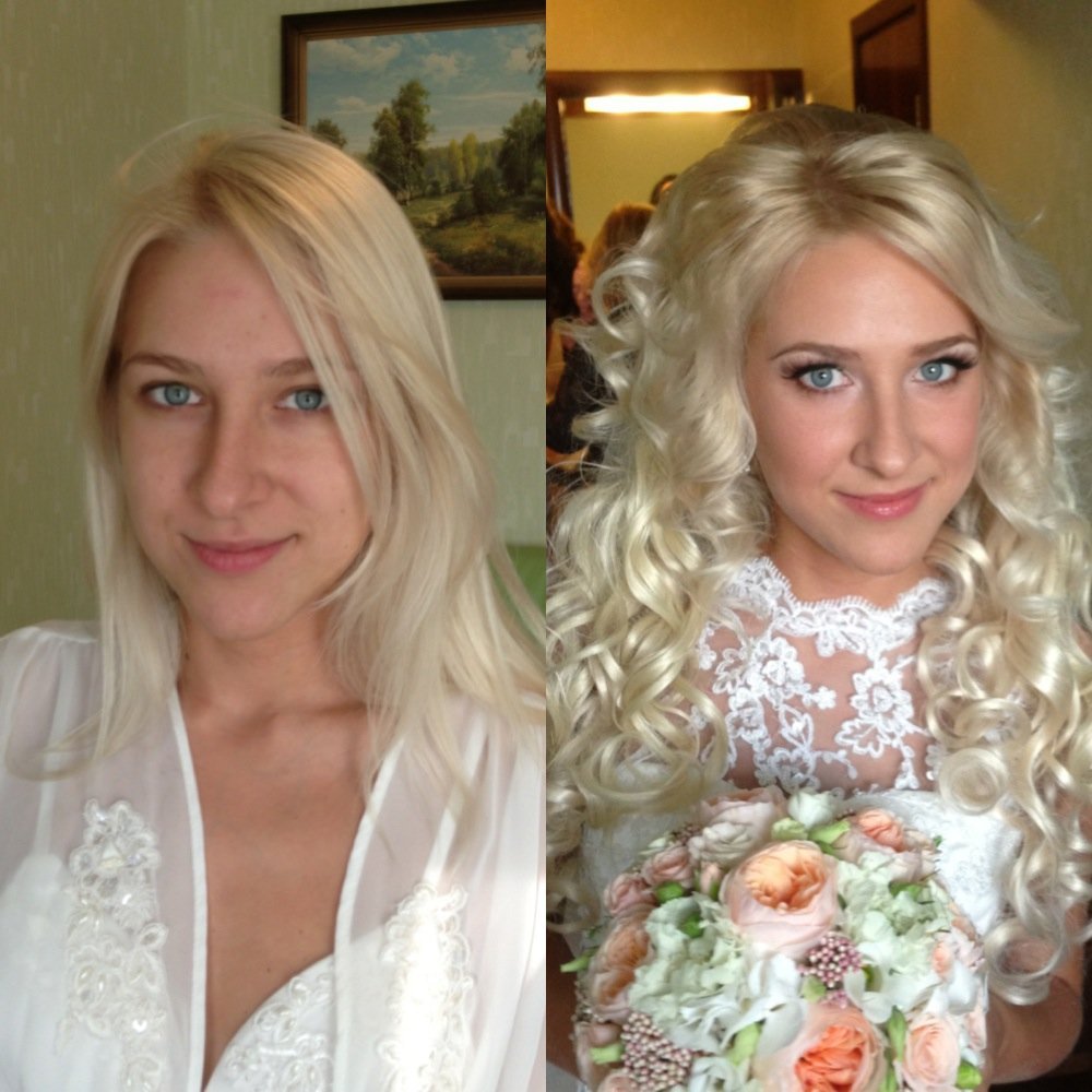 Мои клиенты ДО и ПОСЛЕ&nbsp;Janine Make-up & Hair : 