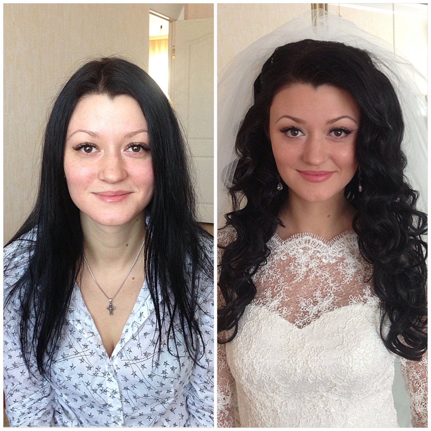 Мои клиенты ДО и ПОСЛЕ&nbsp;Janine Make-up & Hair : 