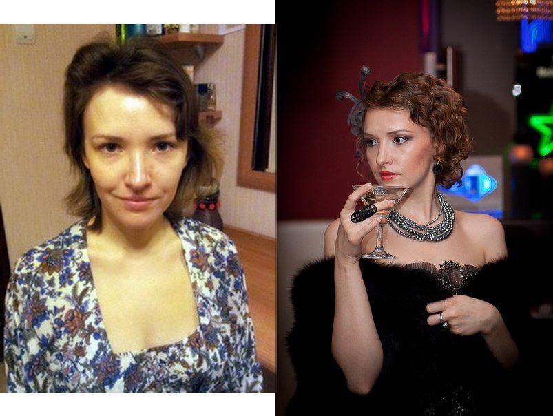 Мои клиенты ДО и ПОСЛЕ&nbsp;Janine Make-up & Hair : 