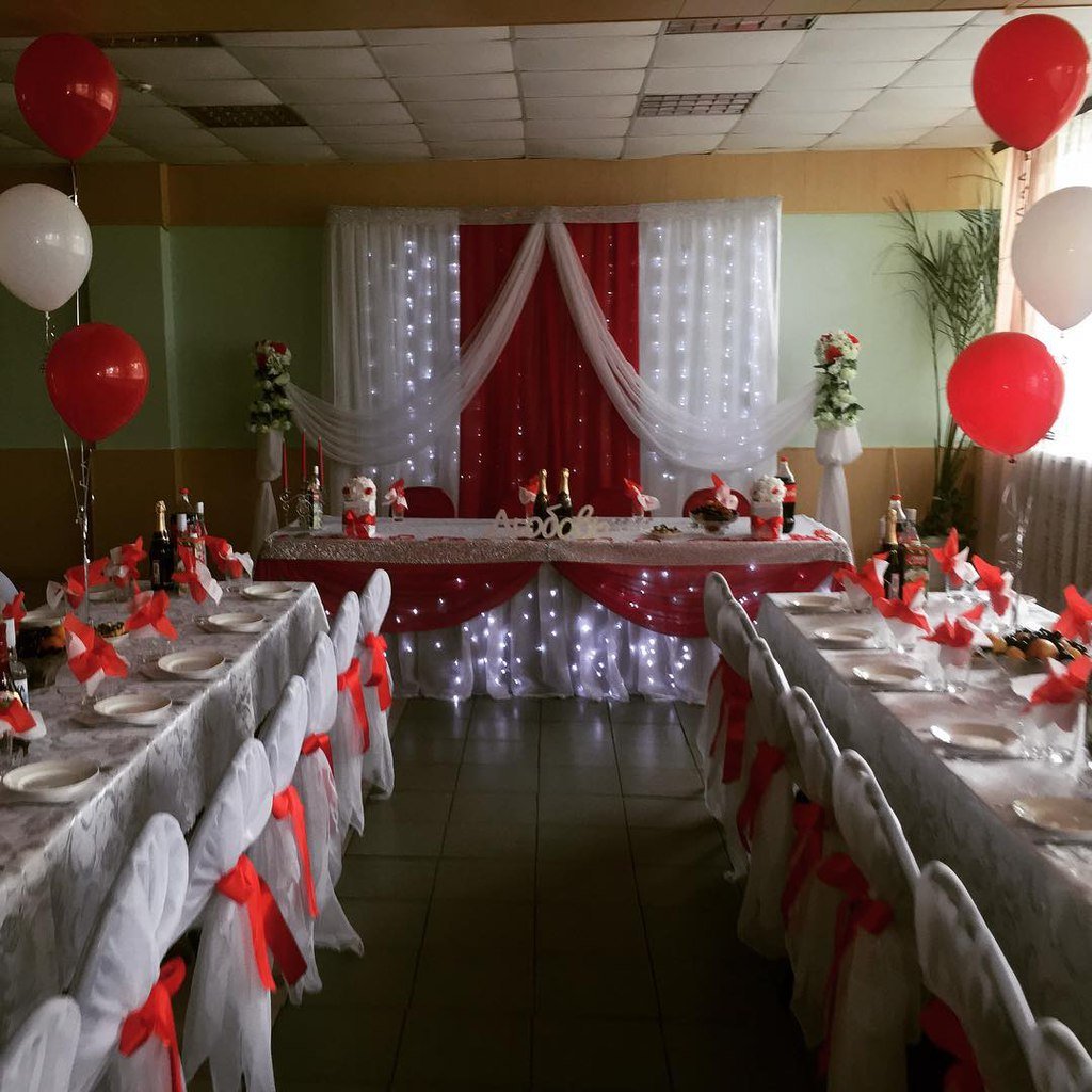 Оформление свадебного зала&nbsp;Организация праздников "Любой Каприз" : 