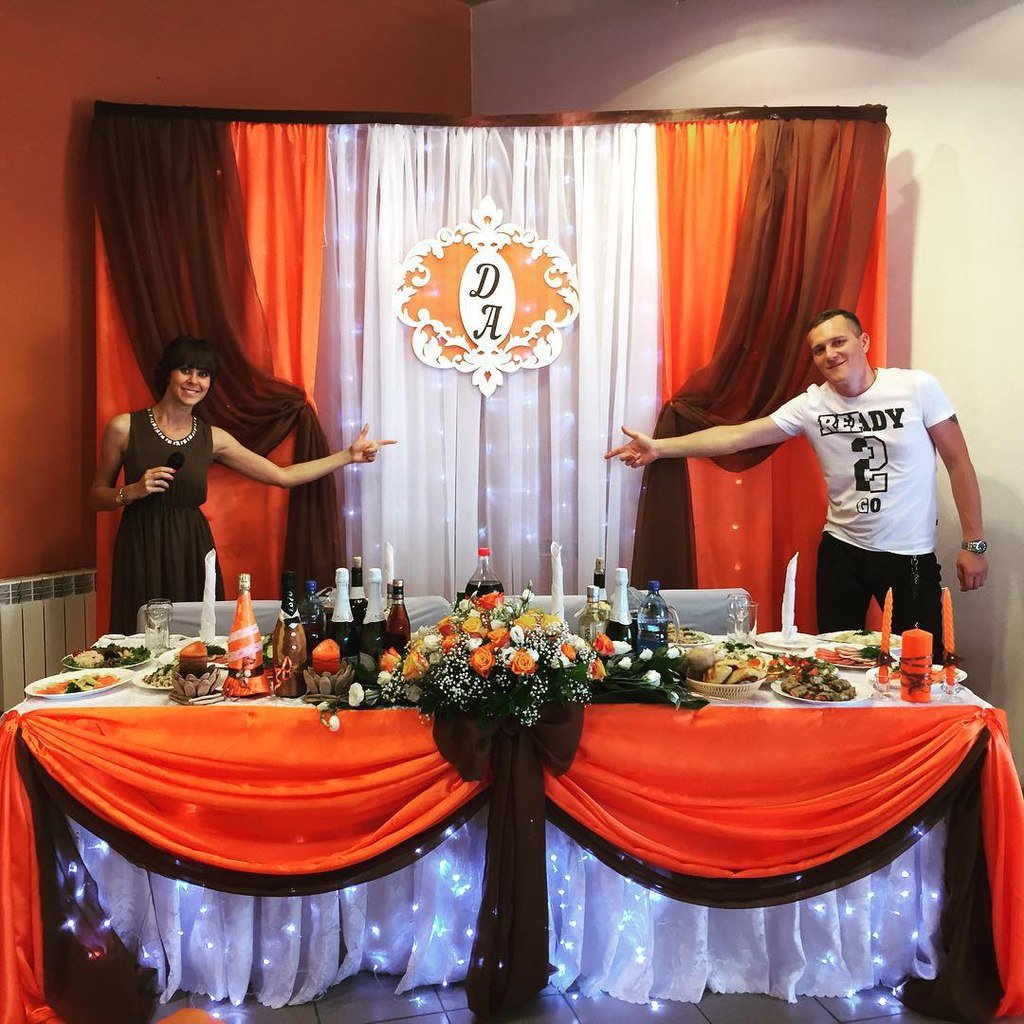 Оформление свадебного зала&nbsp;Организация праздников "Любой Каприз" : 