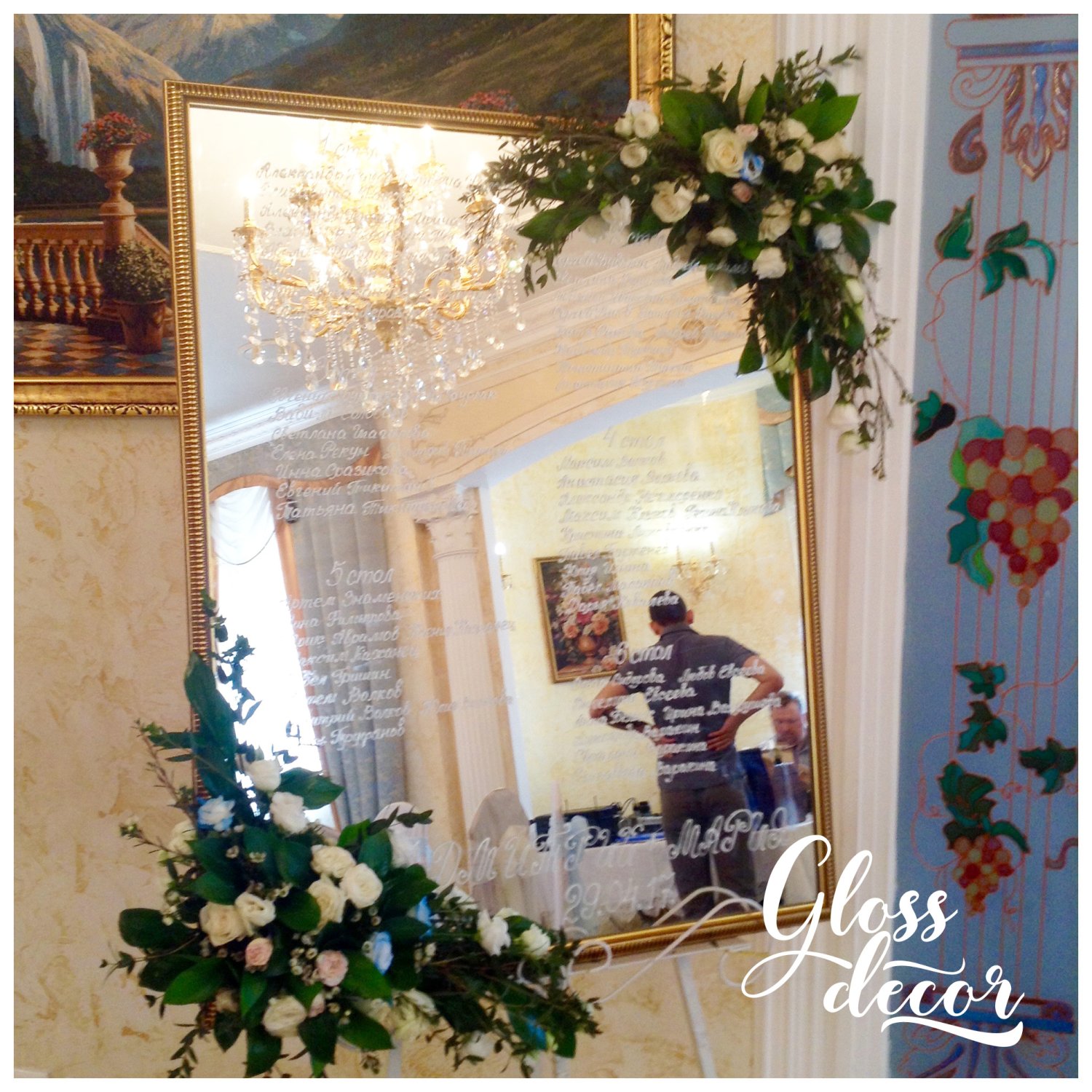 оформление зала&nbsp;Gloss decor студия свадебного декора : 