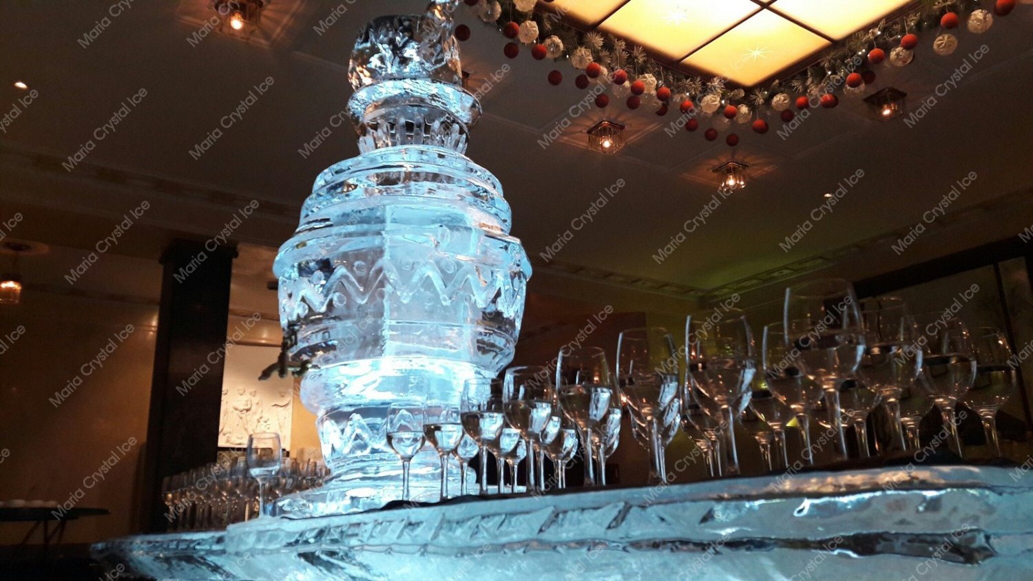 Ледяной самовар на велком зону&nbsp;Студия ледяного декора "Maria Crystal Ice" : 