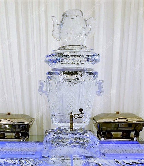 Ледяной самовар на велком зону&nbsp;Студия ледяного декора "Maria Crystal Ice" : 