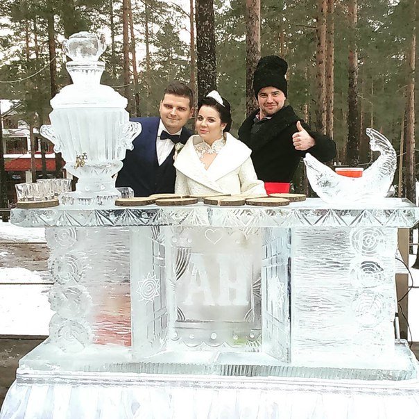 Ледяной самовар на велком зону&nbsp;Студия ледяного декора "Maria Crystal Ice" : 
