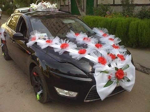 Украшение свадебного кортежа&nbsp;Гигансткие цветы : 