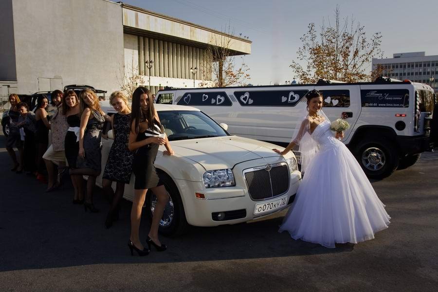 Лимузины&nbsp;Томские Лимузины. Свадебный кортеж. : 