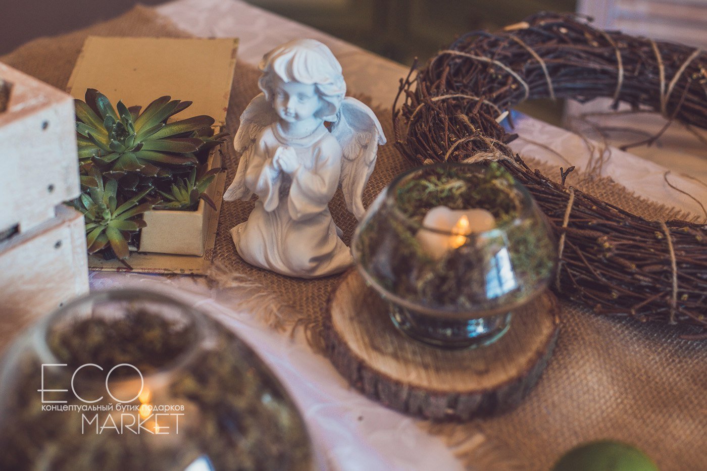 Свадебный декор в стиле Бохо и Рустик&nbsp;Концептуальный бутик «ЭкоМаркет» : 