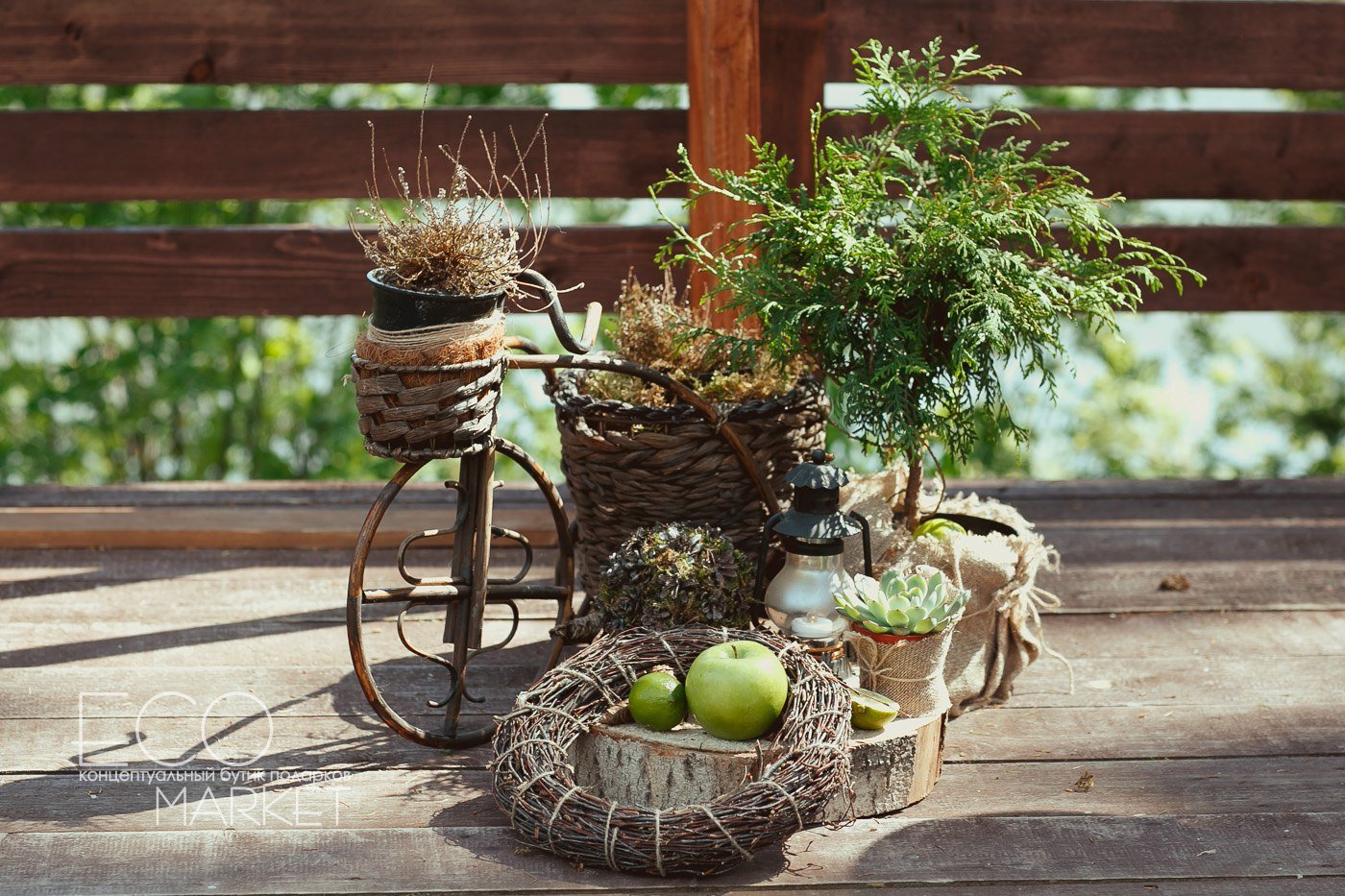 Свадебный декор в стиле Бохо и Рустик&nbsp;Концептуальный бутик «ЭкоМаркет» : 