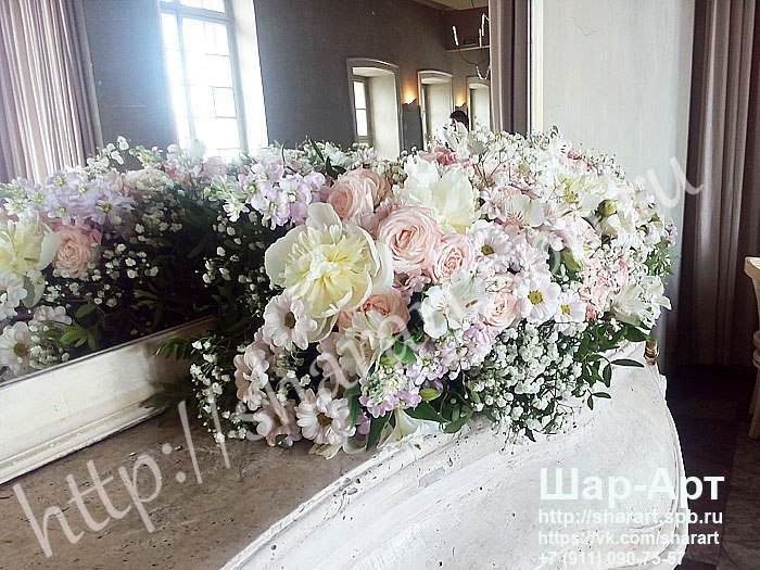 Оформление свадьбы цветами и шарами&nbsp;ШАР - АРТ : 