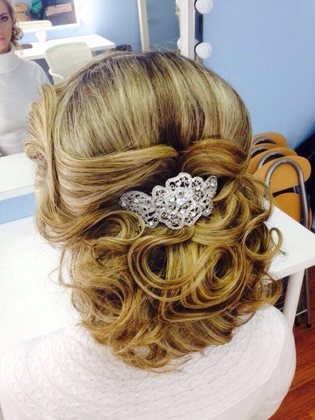 свадебная прическа и макияж&nbsp;Свадебный стилист  Natalia Shupinis : 