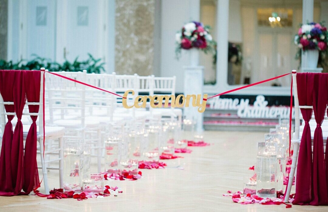 Свадебный декор&nbsp;Оформление зала на свадьбу в Одинцово от студии декора "Dream art" : 