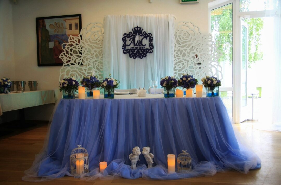 Свадебный декор&nbsp;Оформление зала на свадьбу в Одинцово от студии декора "Dream art" : 