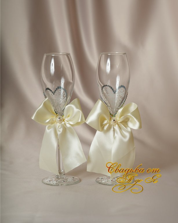 Свадебные бокалы для молодоженов&nbsp;Свадебные аксессуары, украшения, подарки и товары : 