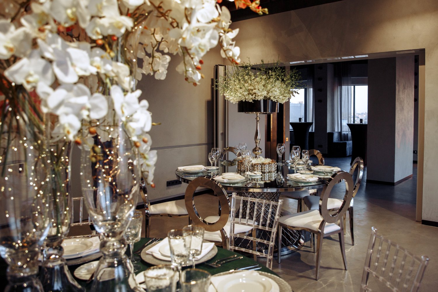 Интерьер зала "Арбат"&nbsp;Панорамный зал "Арбат" в AZIMUT Отель Смоленская Москва : 