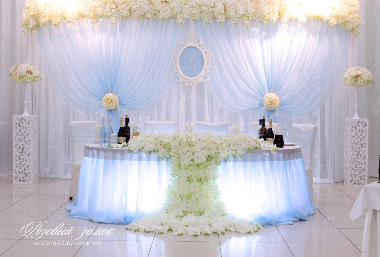 Свадебное оформление свадебного зала&nbsp;Розовый замок : 