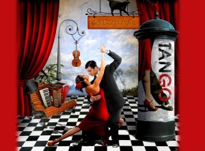 логотип "Barrio de tango" Клуб аргентинского танго